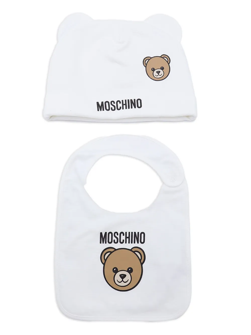 Moschino Kids Muts met teddybeer detail Wit