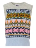 Molo Humankind fair-isle wool vest - Grey
