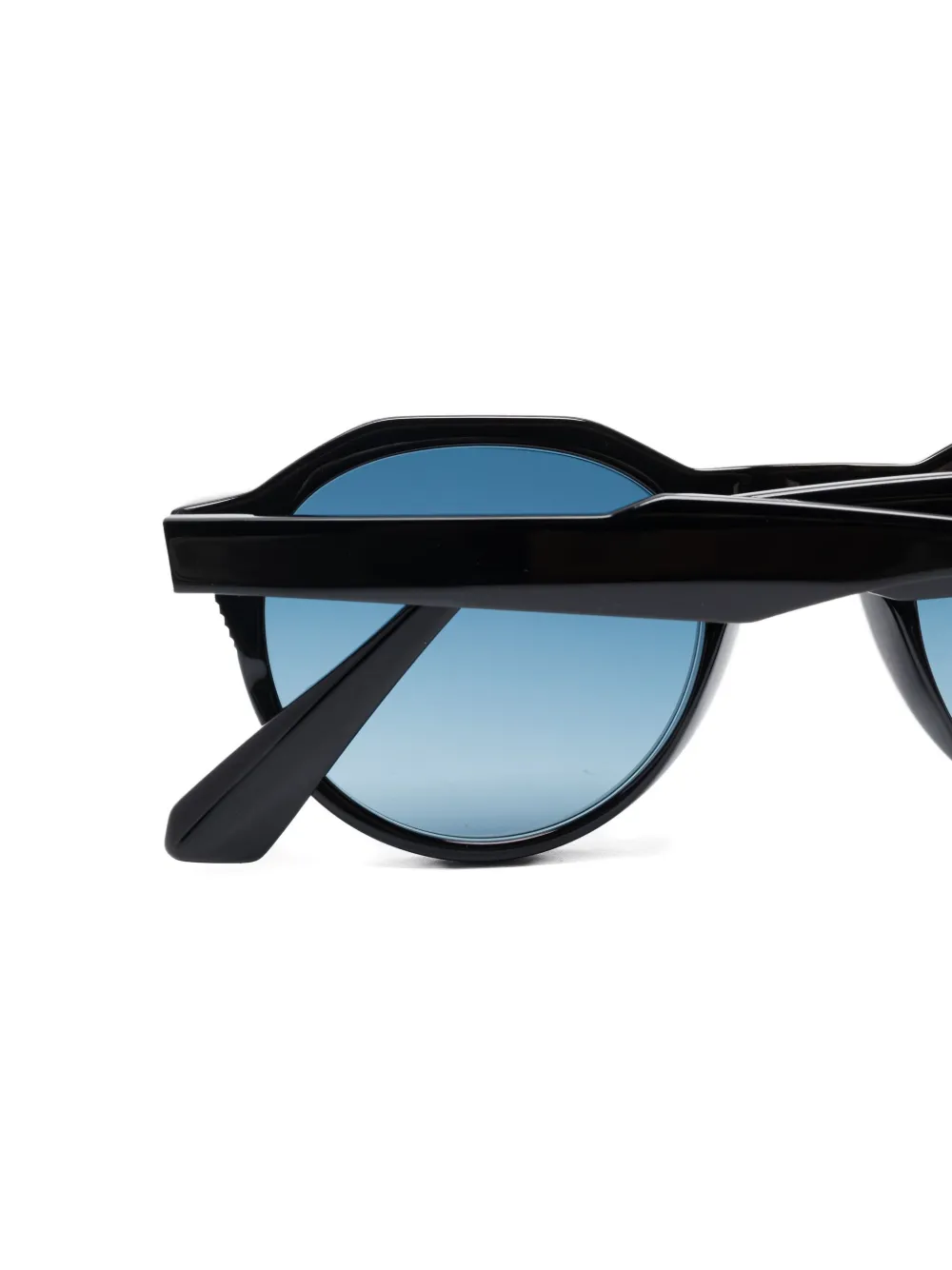 OPHY EYEWEAR Shard zonnebril met rond montuur Zwart