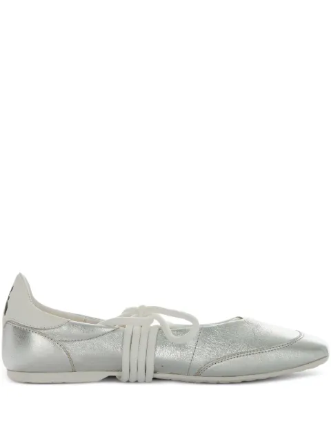 Patrizia Pepe lace-up leather ballet flats