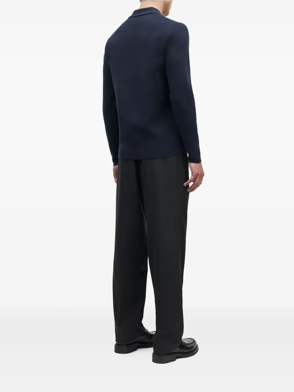 Samsoe & Samsoe High-neck Zip-up Sweater In Blue