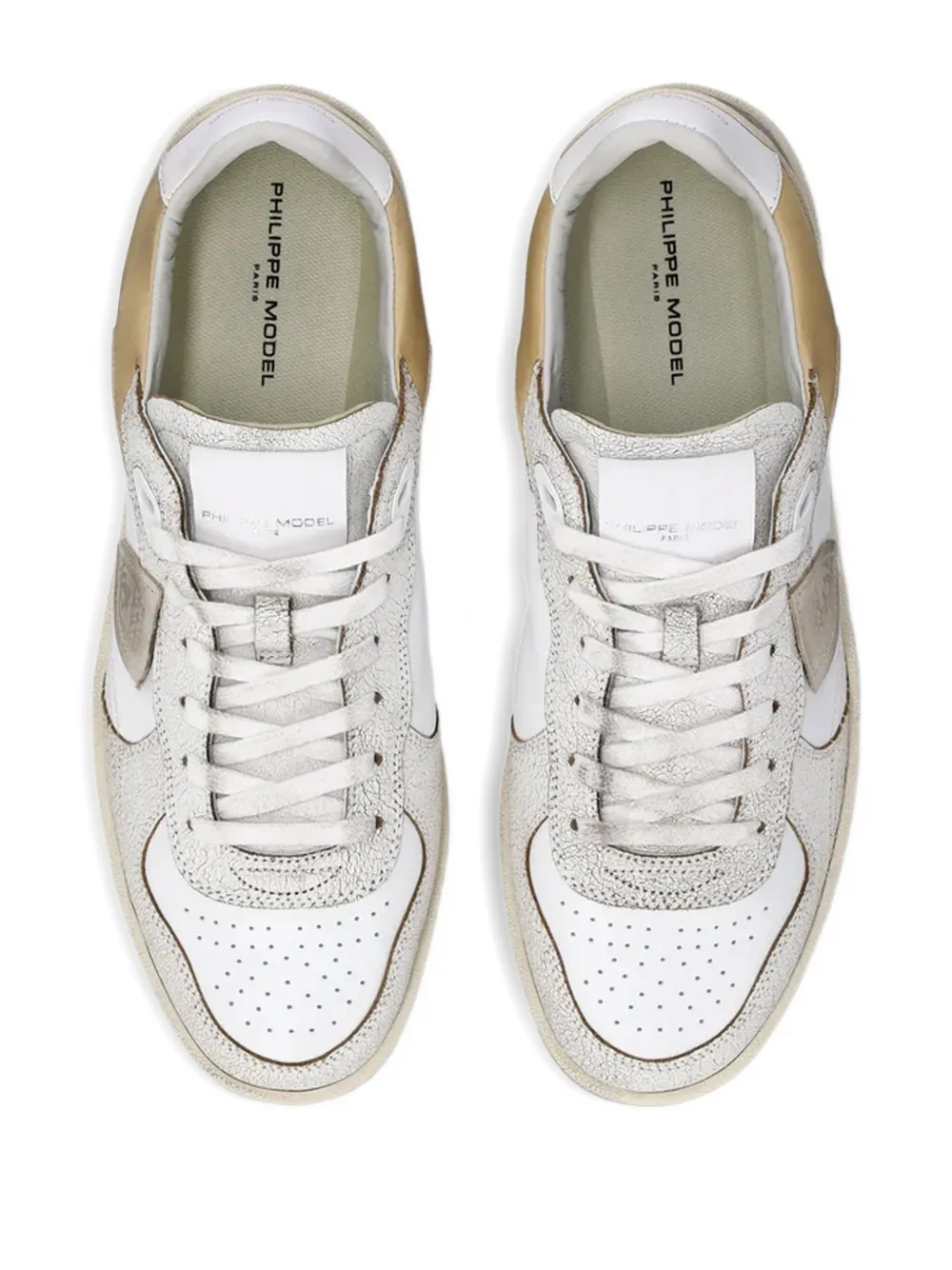 Philippe Model Paris leather panel sneakers White