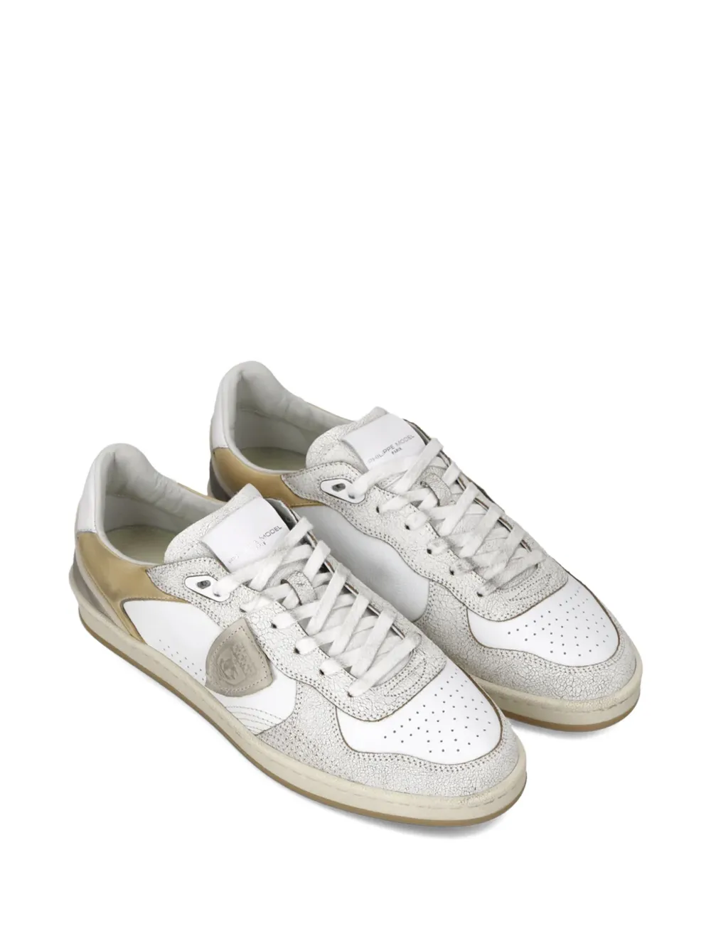 Philippe Model Paris leather panel sneakers White