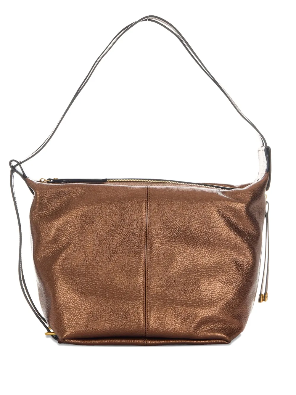 GIANNI CHIARINI leather zipped shoulder bag Bruin
