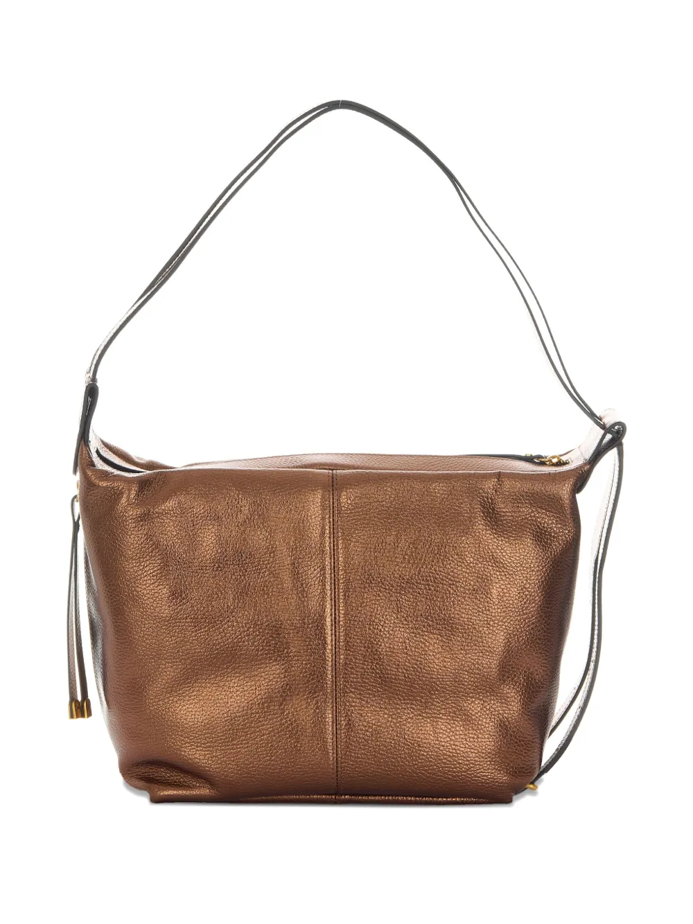 GIANNI CHIARINI leather zipped shoulder bag Bruin