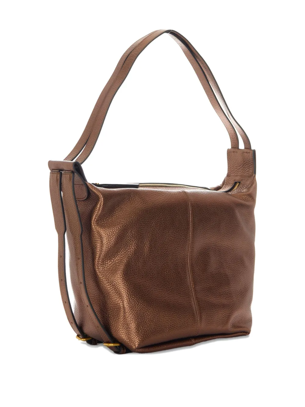 GIANNI CHIARINI leather zipped shoulder bag Bruin
