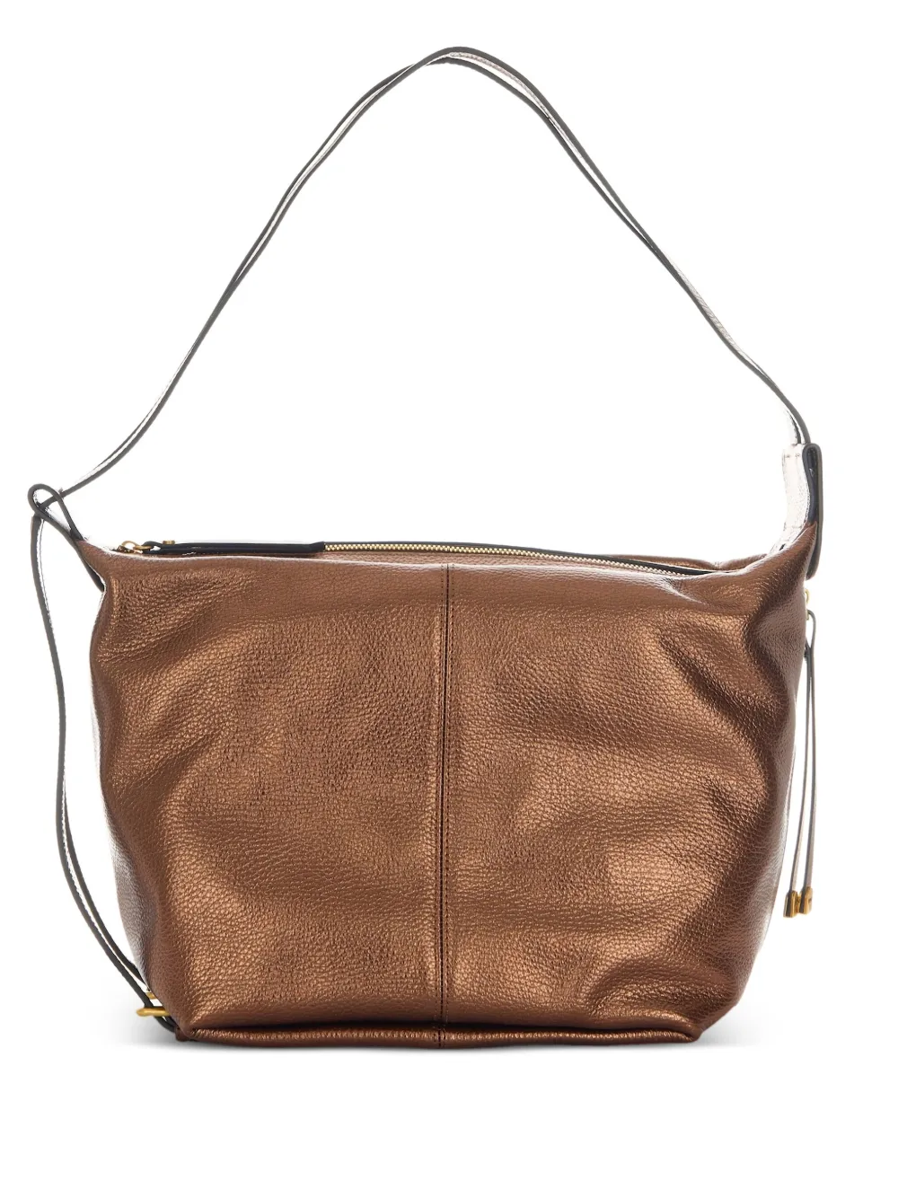 GIANNI CHIARINI leather zipped shoulder bag Bruin