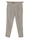 Berwich pleated side-adjuster trousers - Neutrals