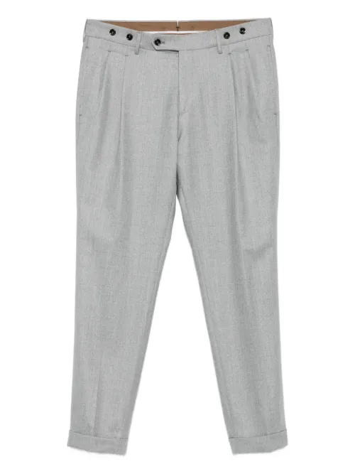 Pantalon plissé à boutonnière - Berwich - Modalova