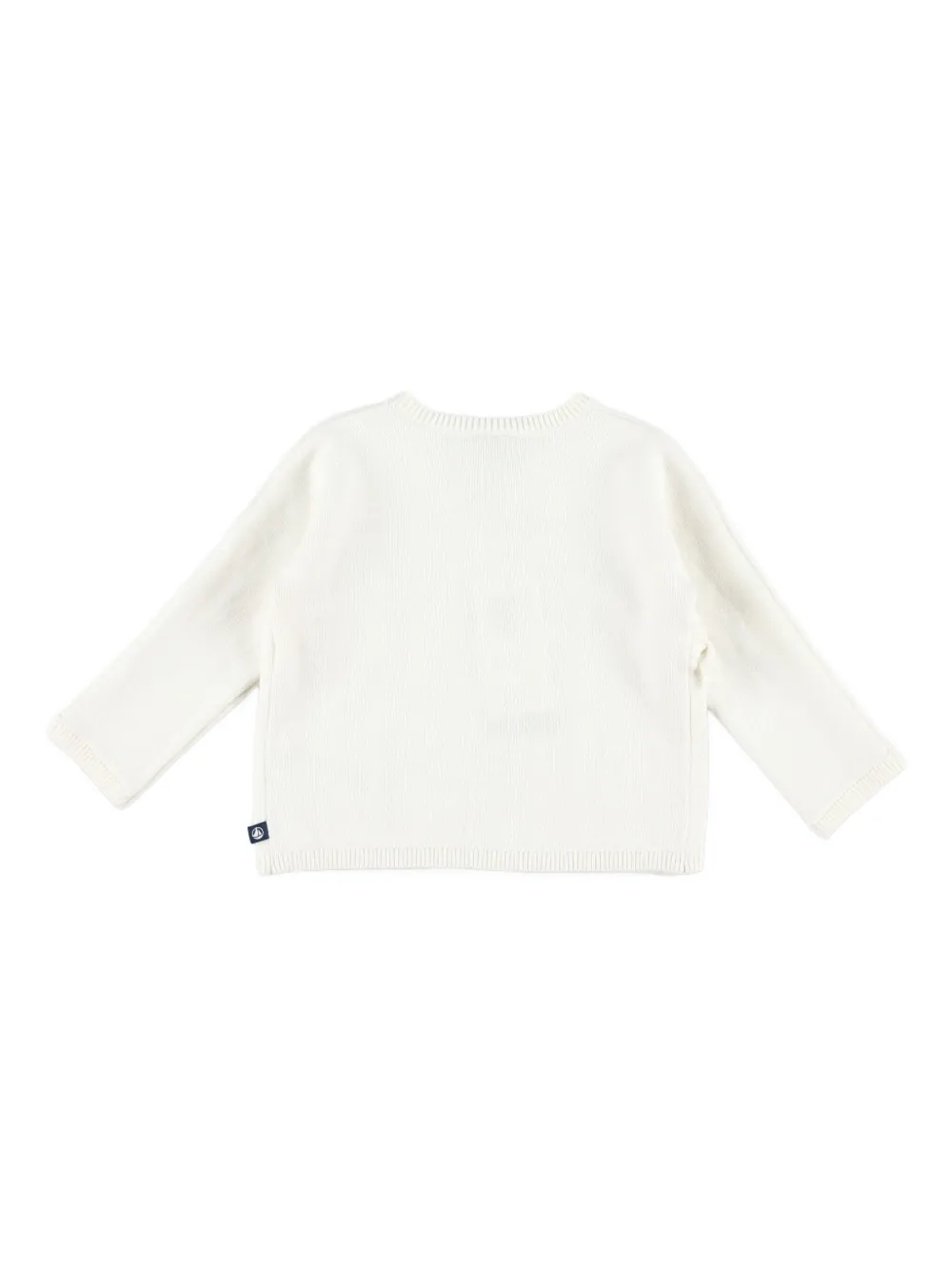 Petit Bateau Vest met wikkel-effect - 03 MARSHMALLOW WHITE