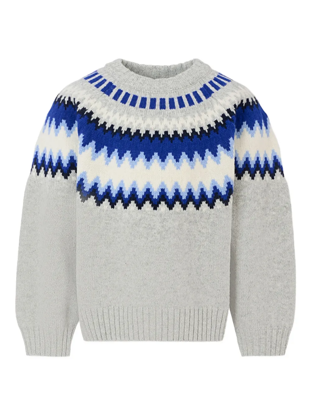 Molo Fair Isle sweater Grijs