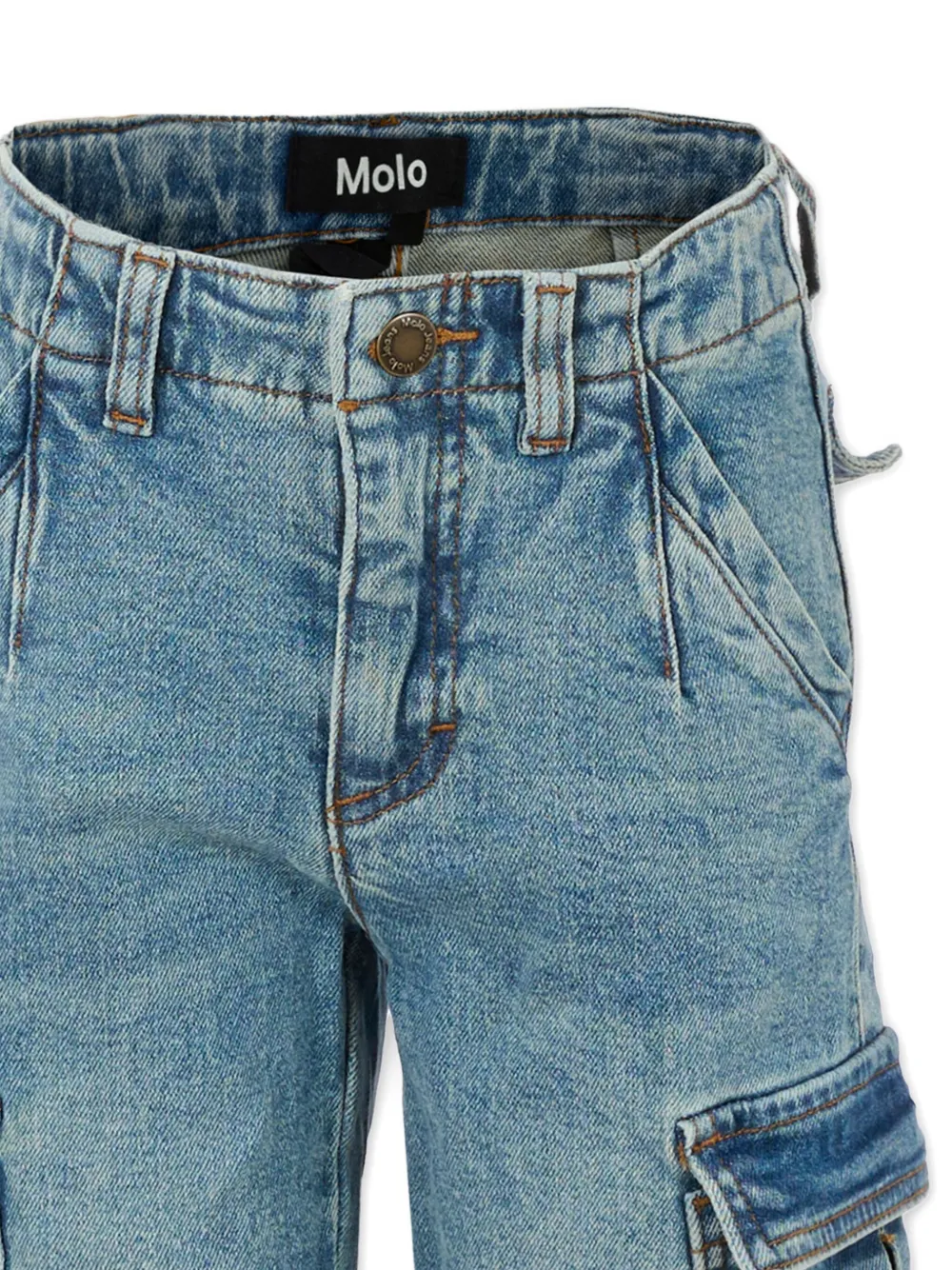 Molo cargo-pockets jeans Blauw