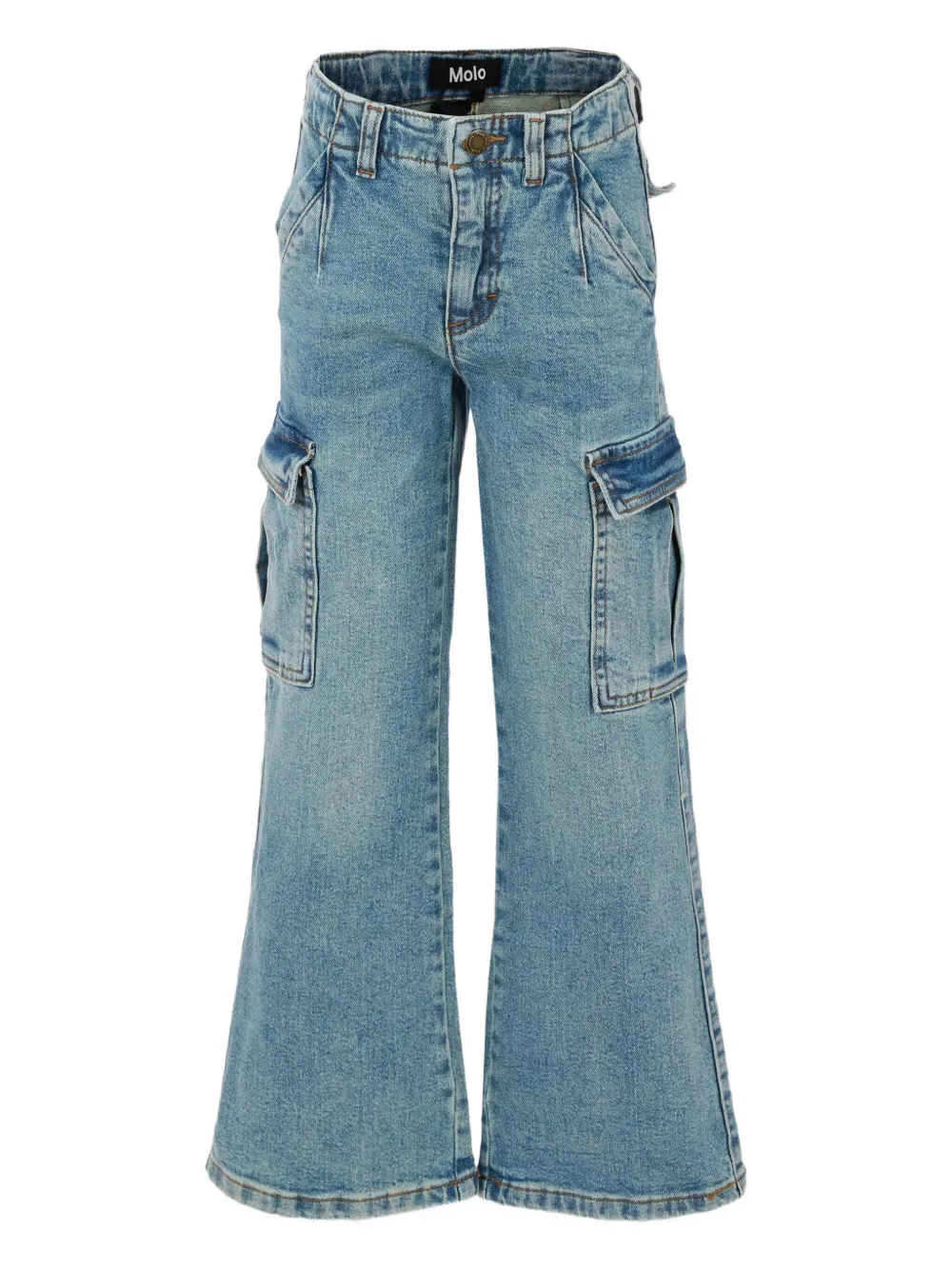 Molo cargo-pockets jeans Blauw