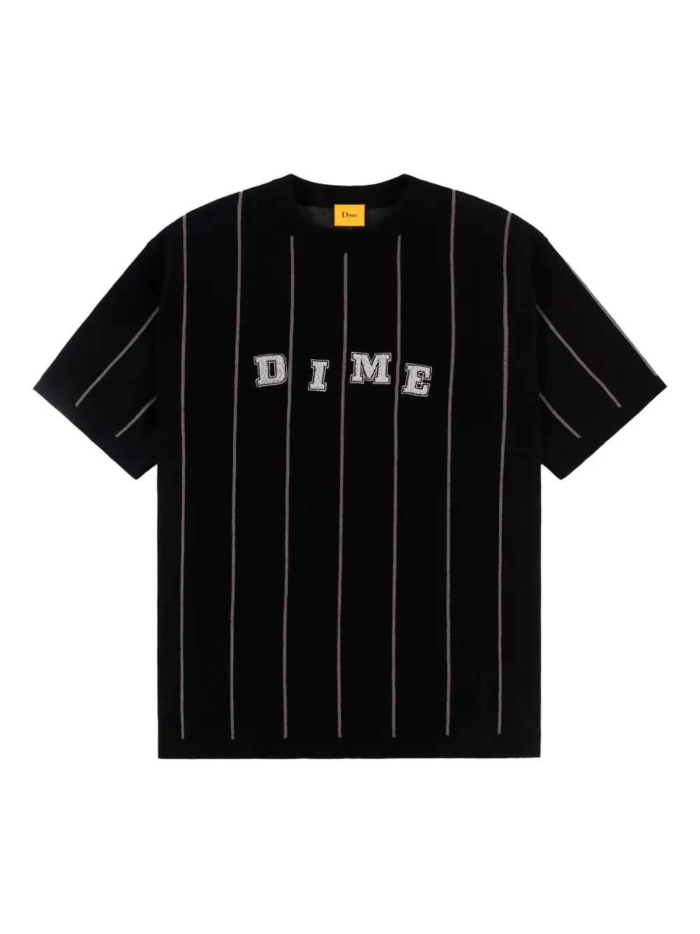 dime striped logo-detail sweater | Black | Image 1