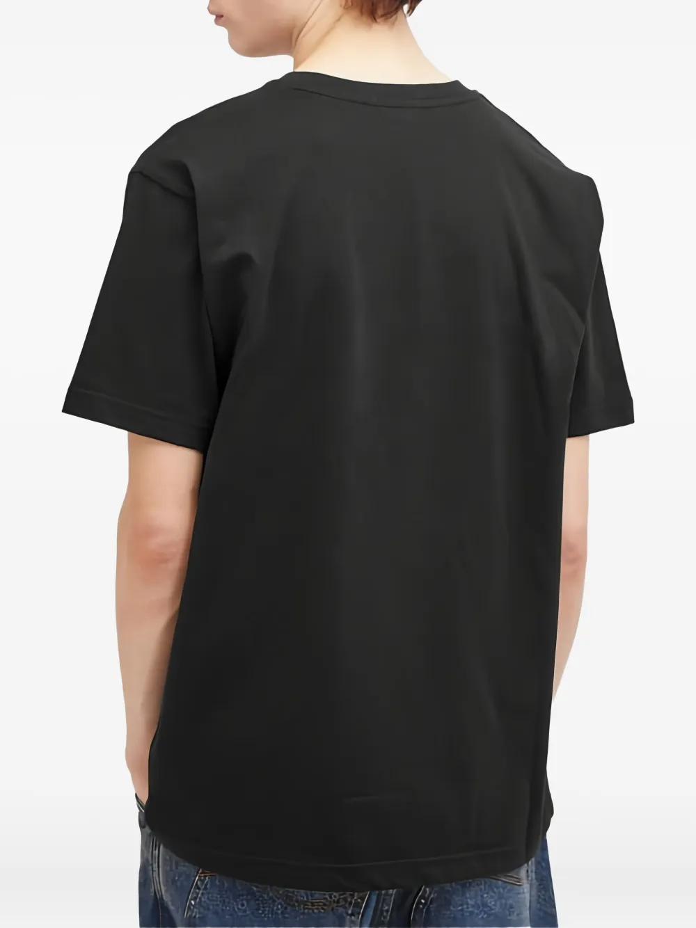 dime T-shirt met logo Zwart