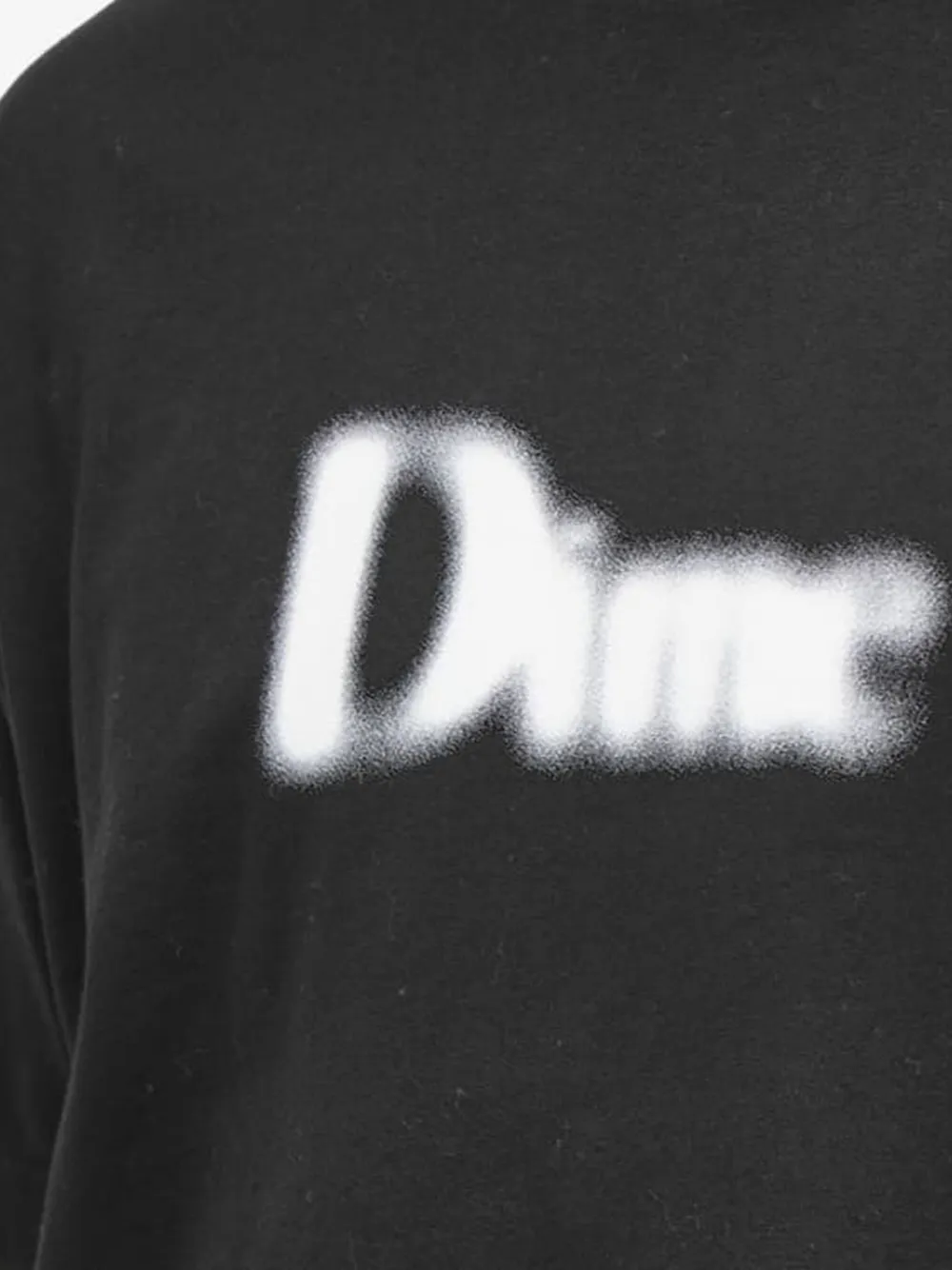 dime T-shirt met logo Zwart