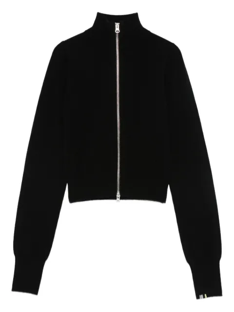 extreme cashmere كارديغان بسحاب أمامي وبياقة واقفة