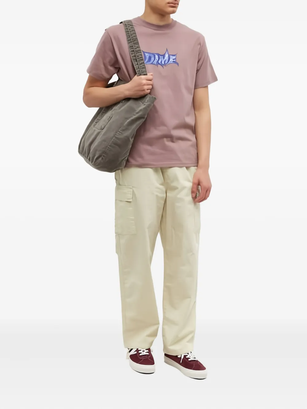 Dime ghostly font t-shirt - Roze