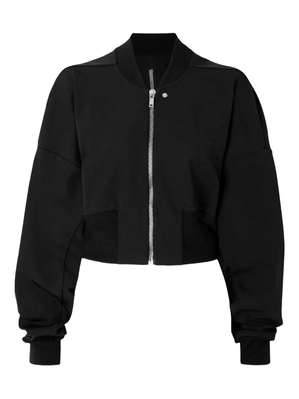 Rick Owens Zip-front Cropped Jacket In Black