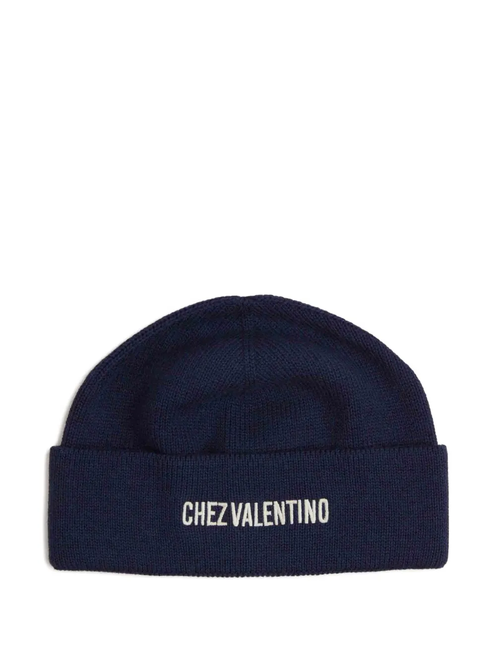 Valentino Garavani Soft Cotton Blend Stylish Hat In Blue