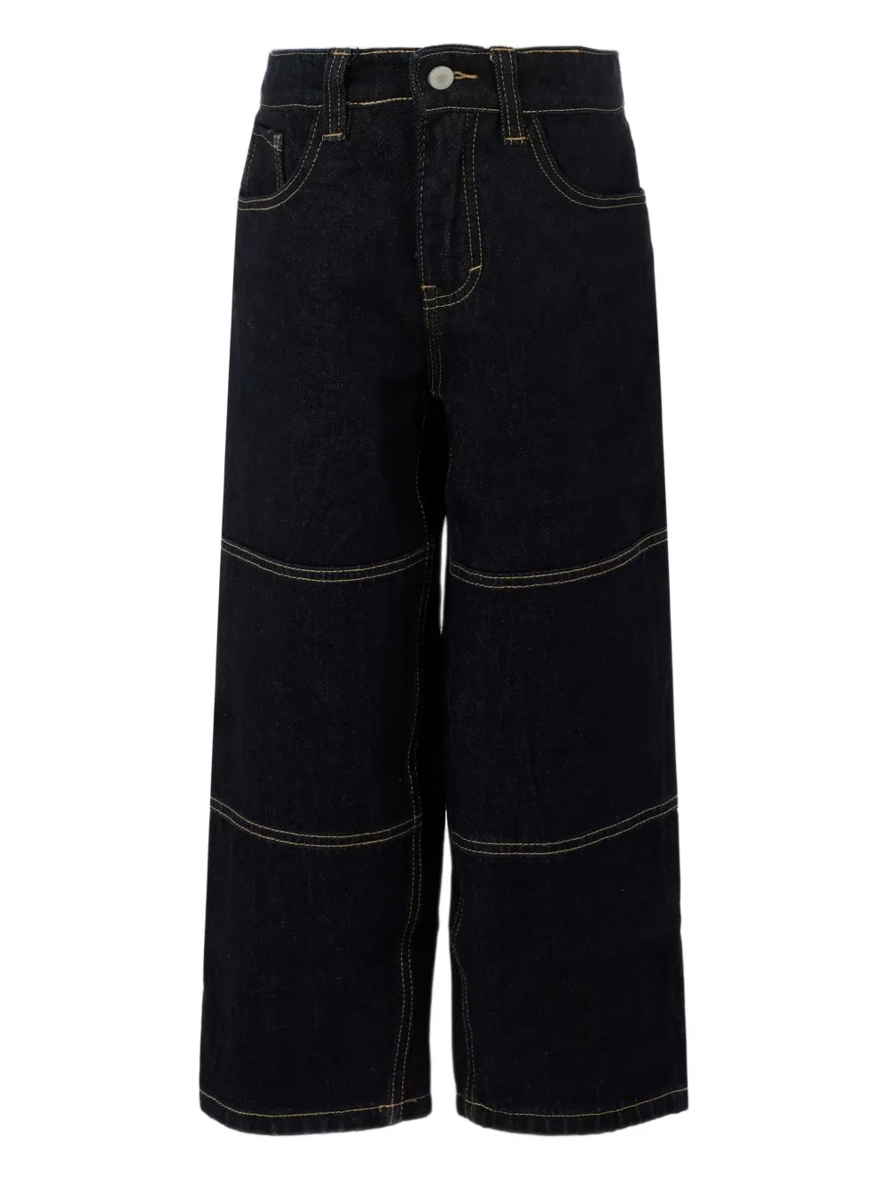 Molo panelled cotton jeans Zwart