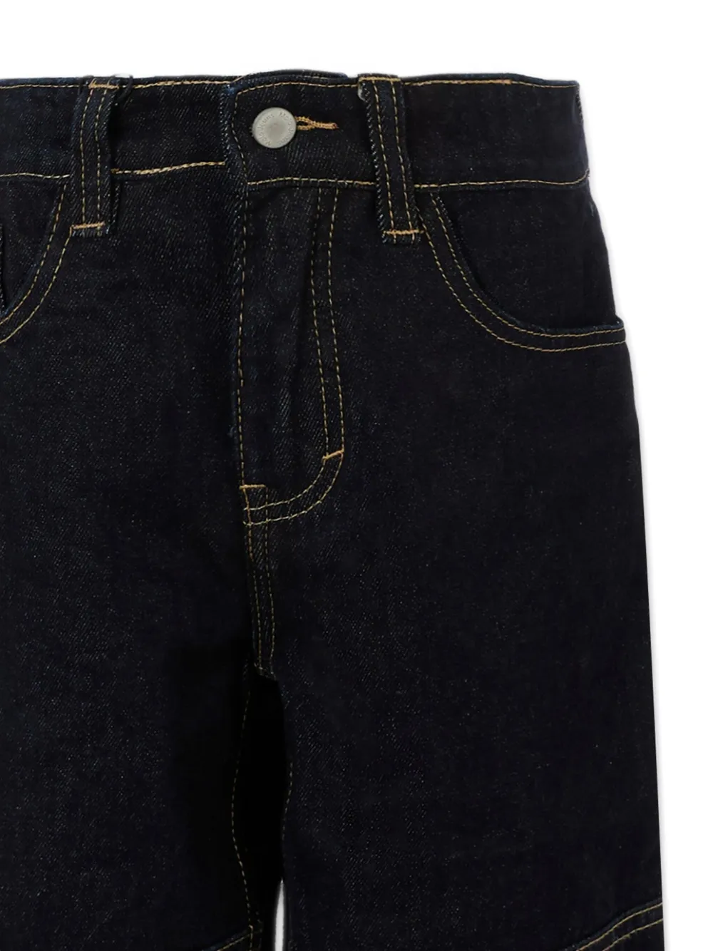 Molo panelled cotton jeans Zwart