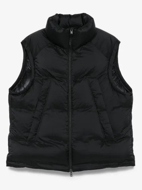 Y-3 chaleco capitonado con cuello alto