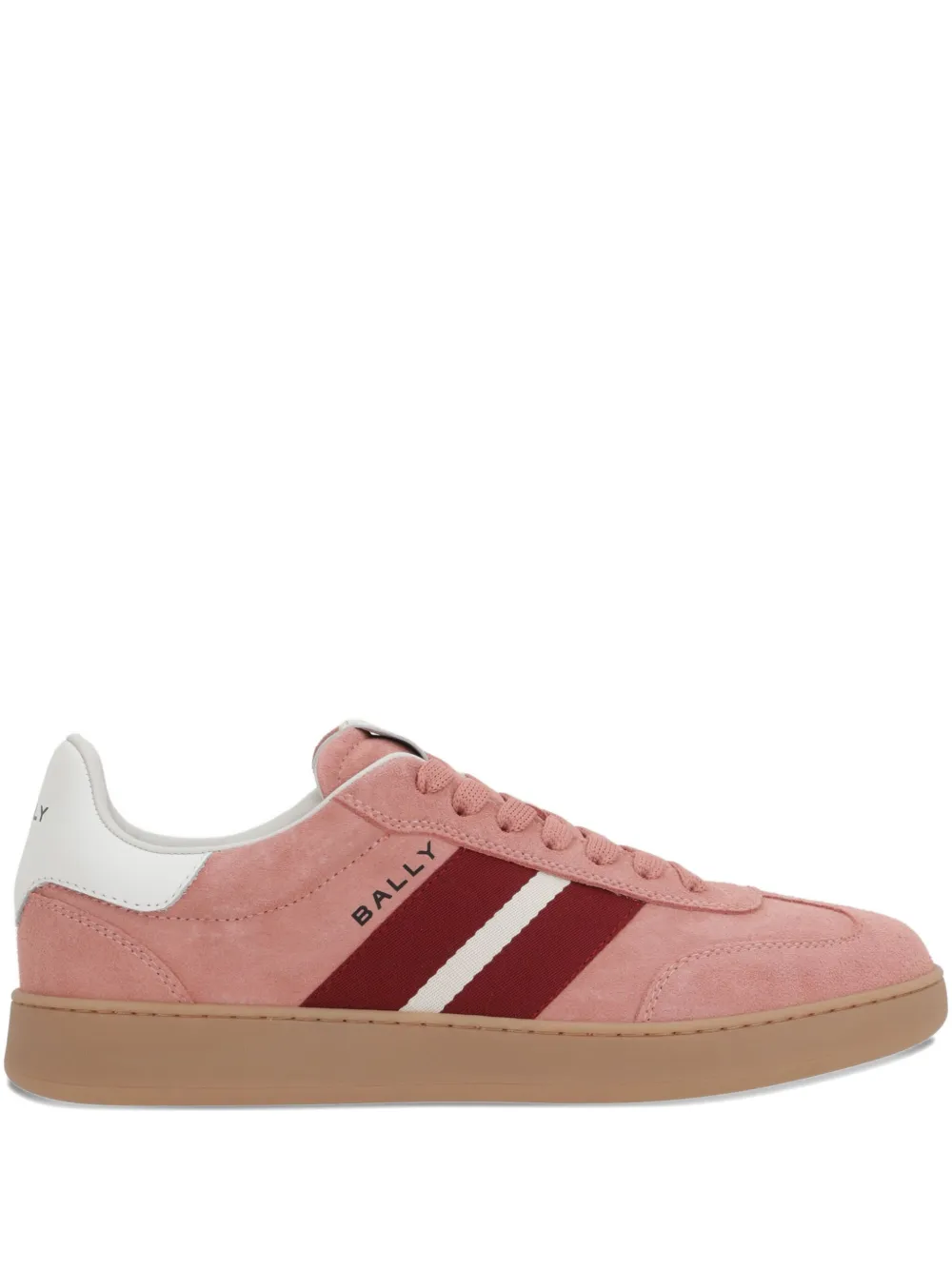 Bally Bocage stripe suede sneakers Pink