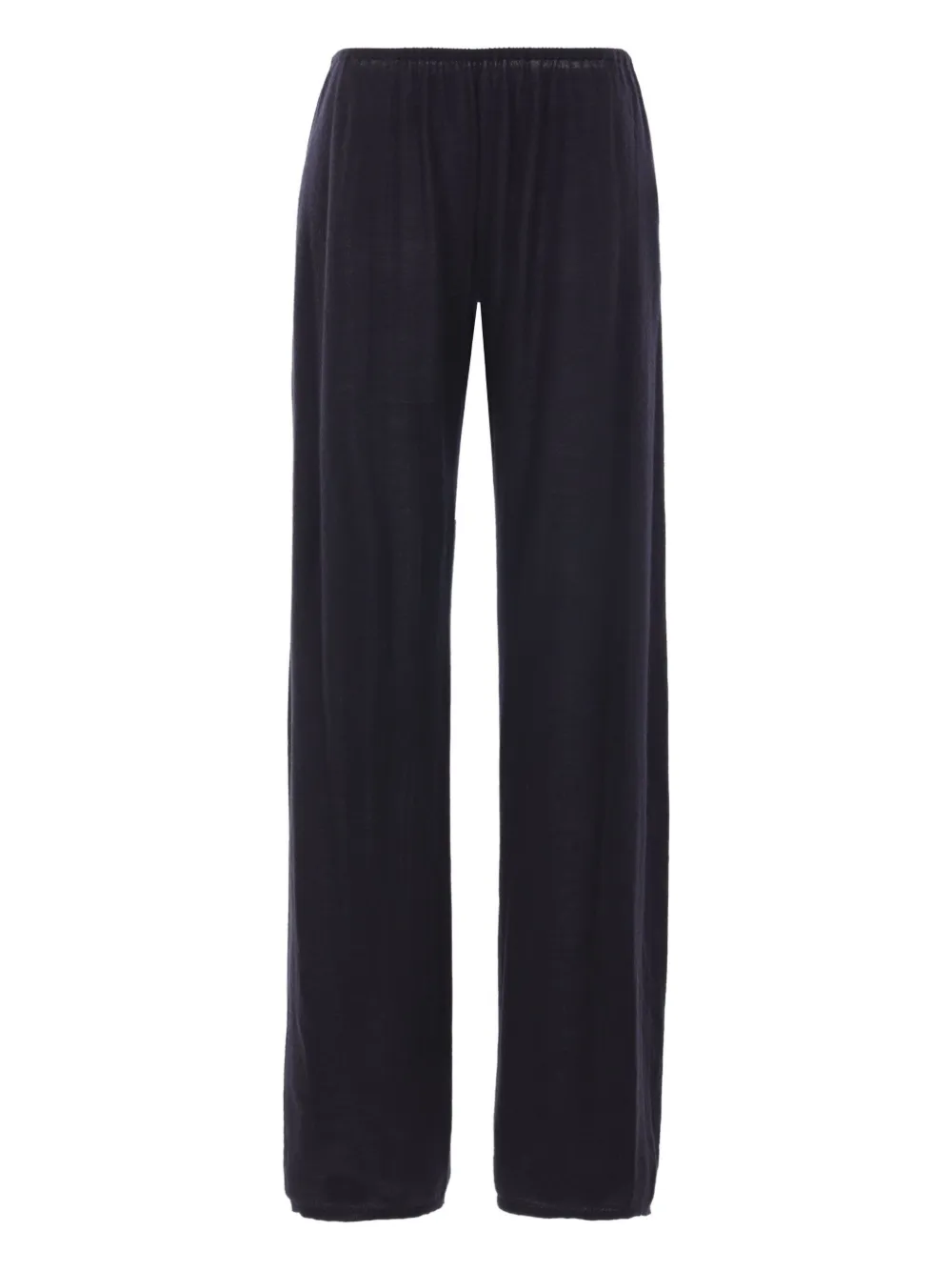 elasticated-waistband cashmere trousers