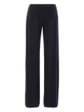 Co elasticated-waistband cashmere trousers - Black