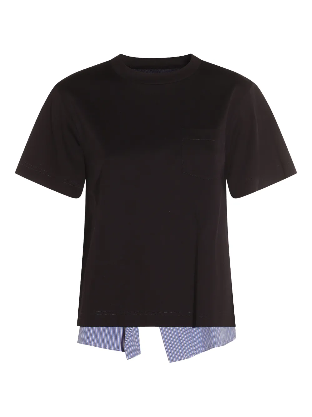 Sacai Gelaagd T-shirt Blauw