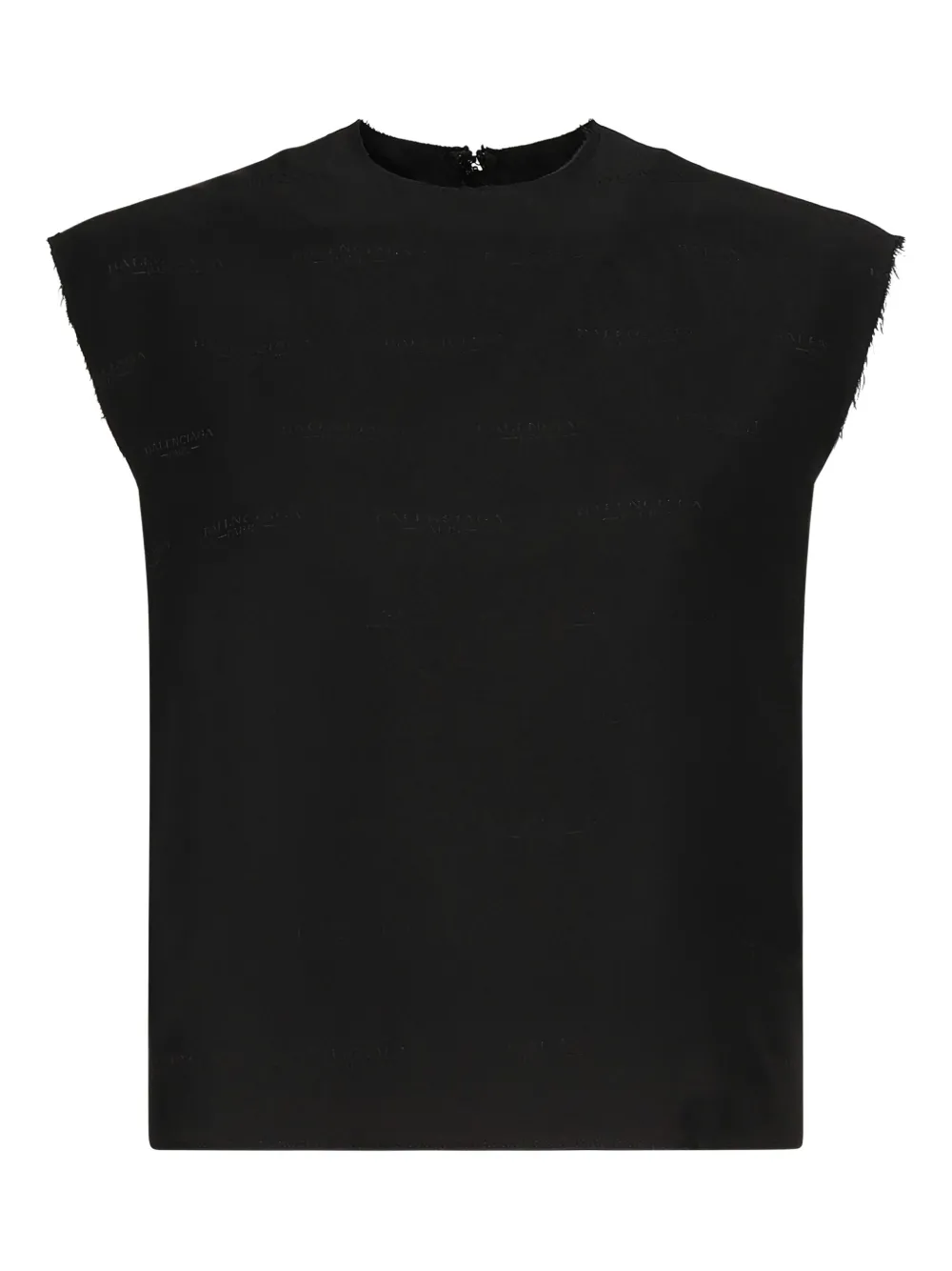 Balenciaga Top met logo Zwart