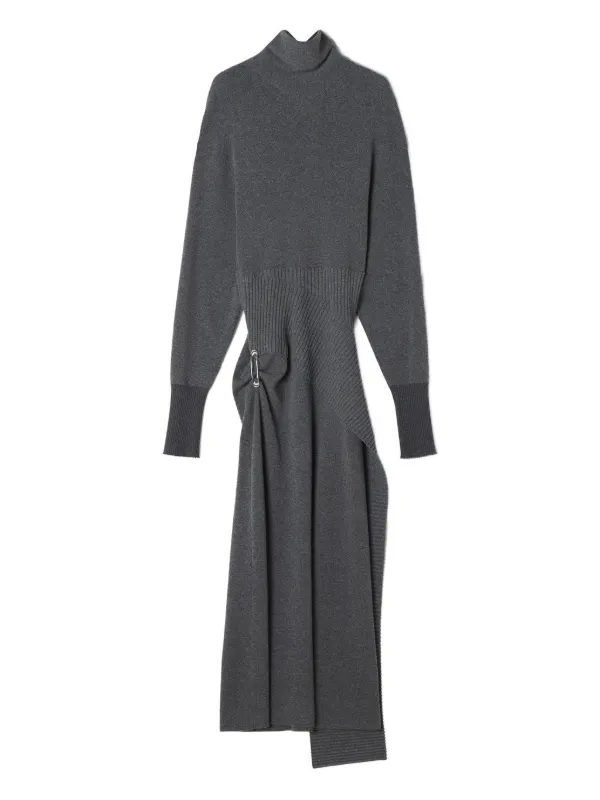 Lanvin Long-sleeves Maxi Dress in Grey