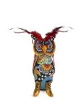 Toms Drag feather-detailed owl sculpture (23cm) - Yellow