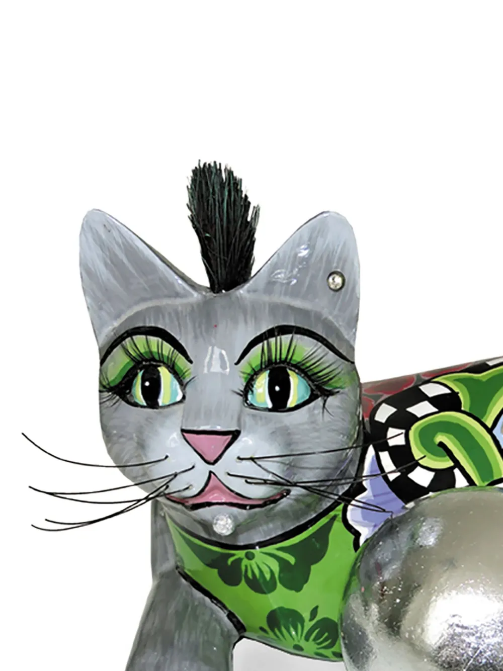 Toms Drag mohawk-detail cat sculpture (22cm x 15cm) | Decorative Accessories | Image 2