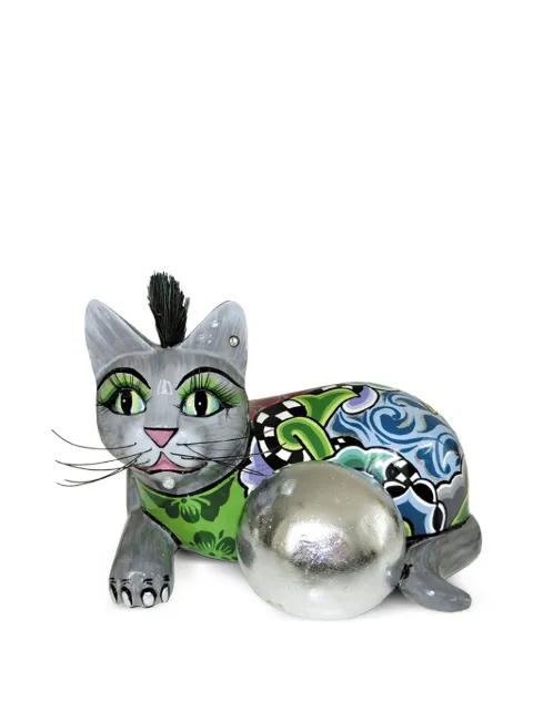 Toms Drag mohawk-detail cat sculpture (22cm x 15cm)