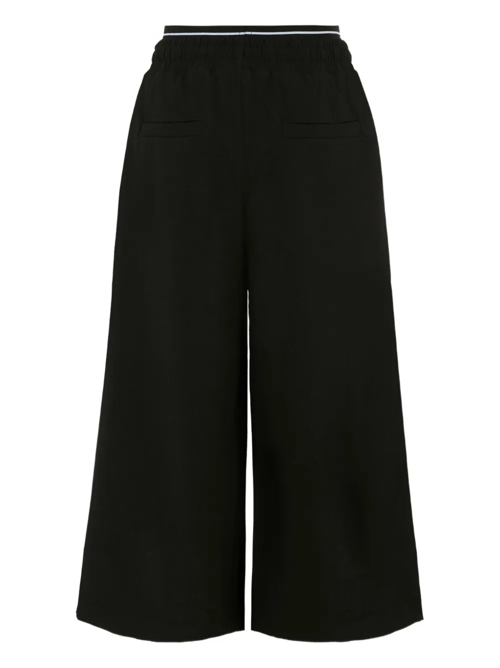 MSGM Kids elastic-waistband logo-detail trousers Zwart