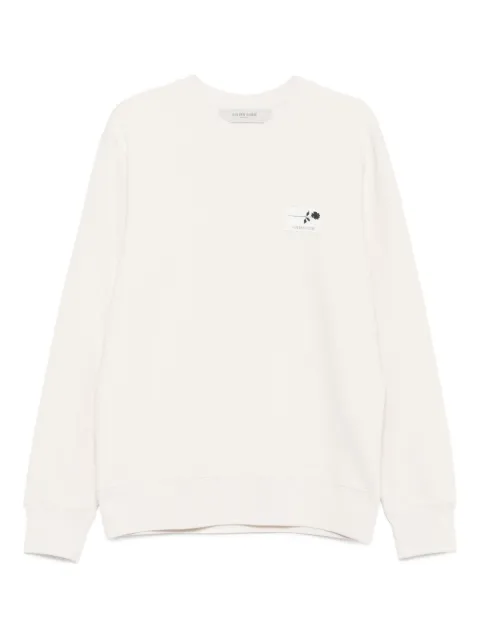 Golden Goose rose-embellished cotton sweatshirt