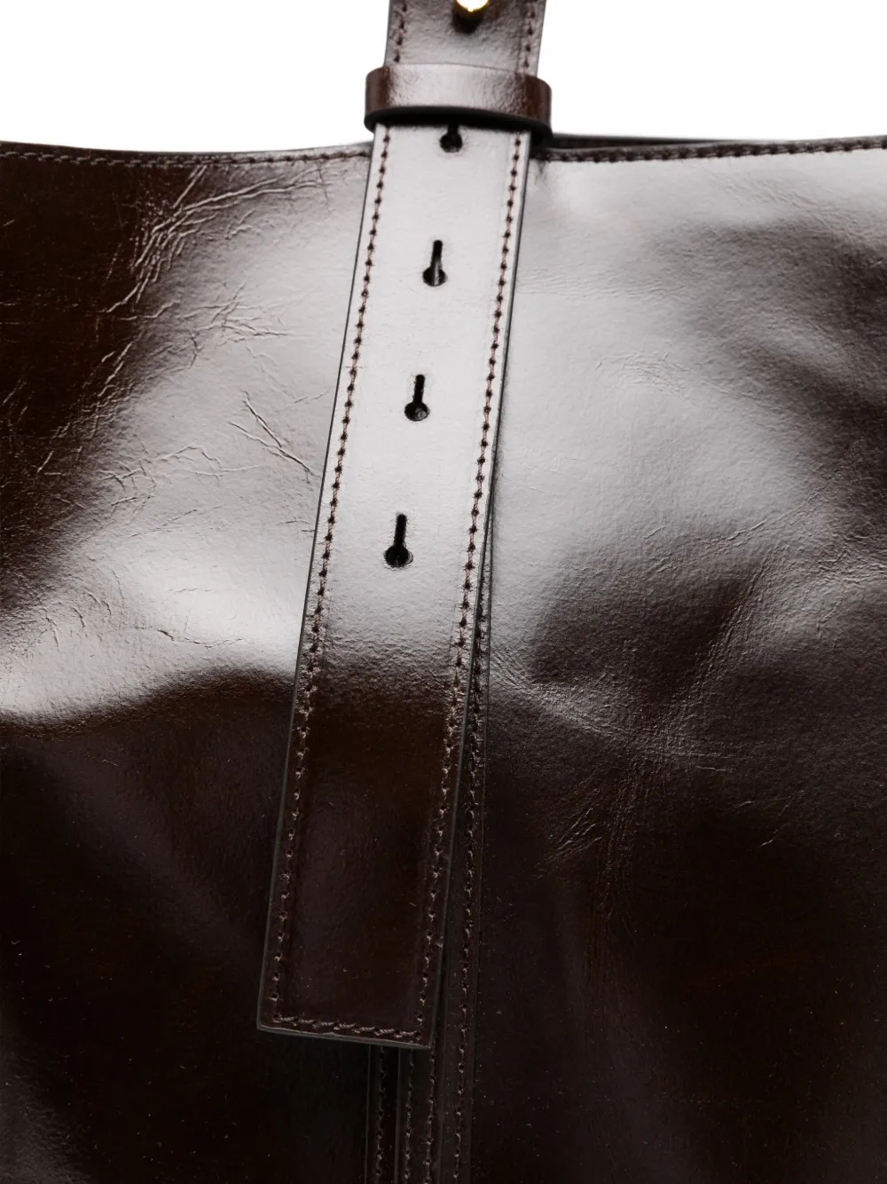 Golden Goose leather tote bag Bruin