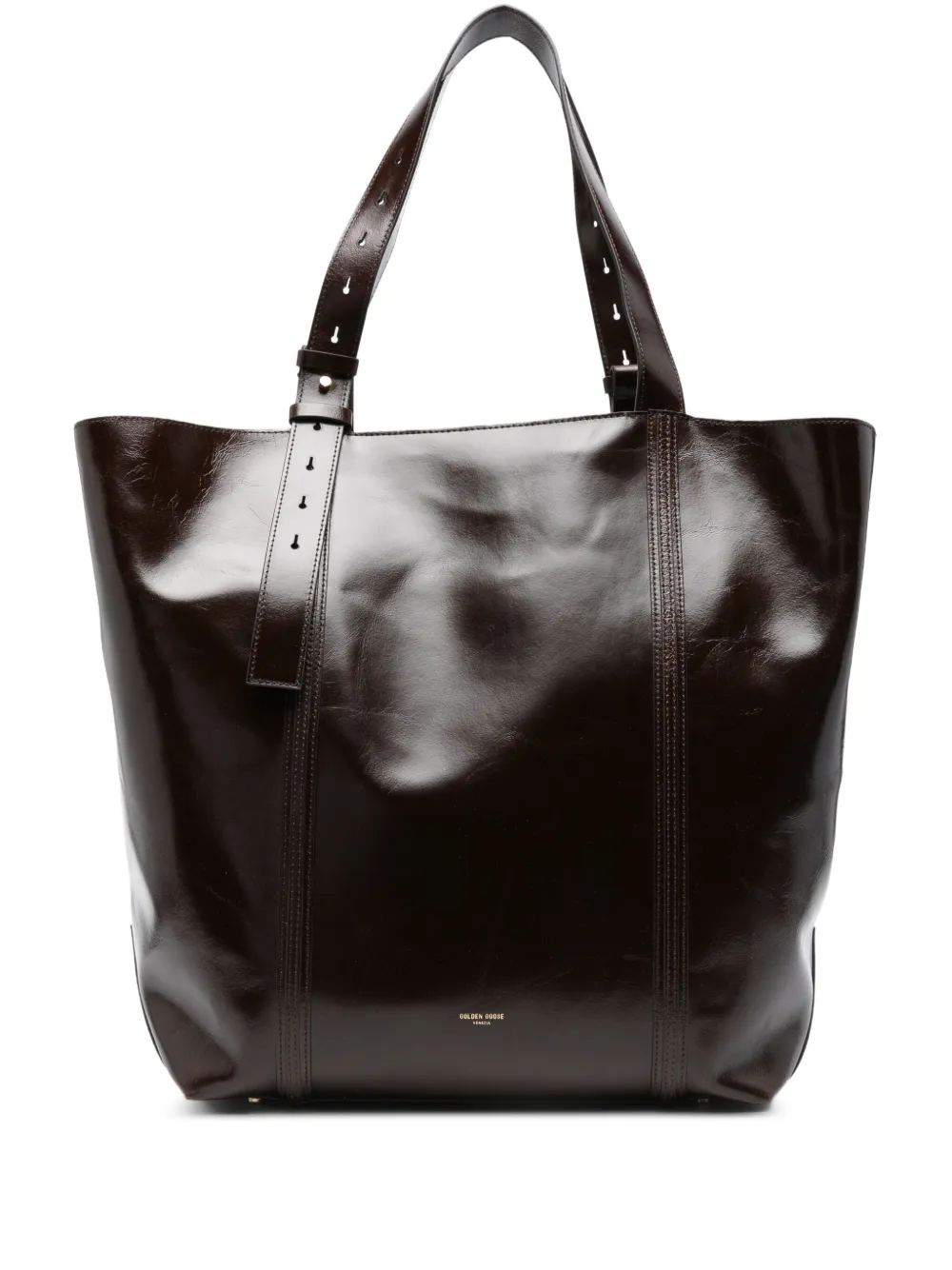 Golden Goose leather tote bag Bruin