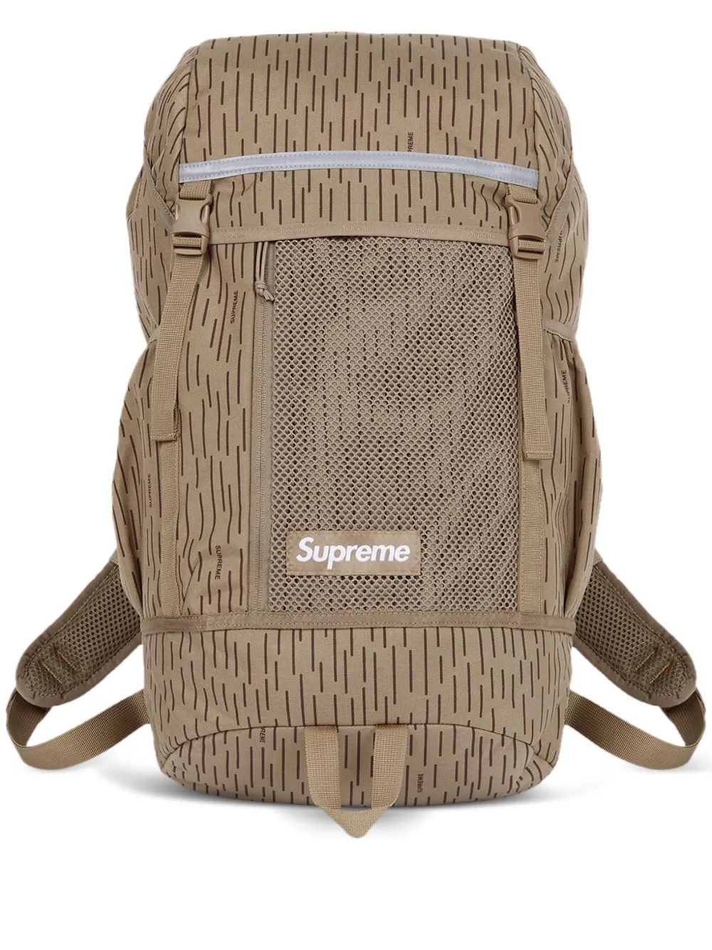 Supreme "Tan Raindrop" rugzak met logopatch Bruin