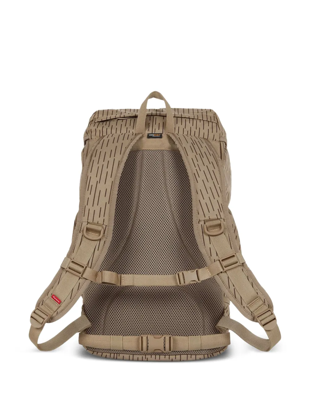 Supreme "Tan Raindrop" rugzak met logopatch Bruin