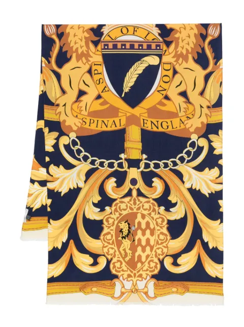 Aspinal Of London mascada estampada de seda