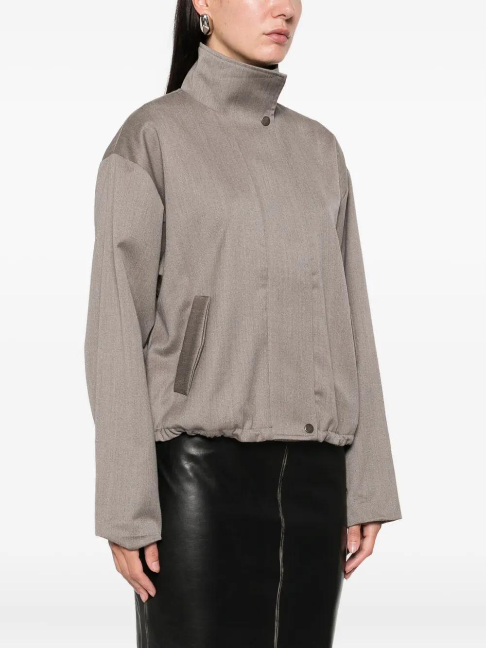 St. Agni Bomberjack met zak Grijs