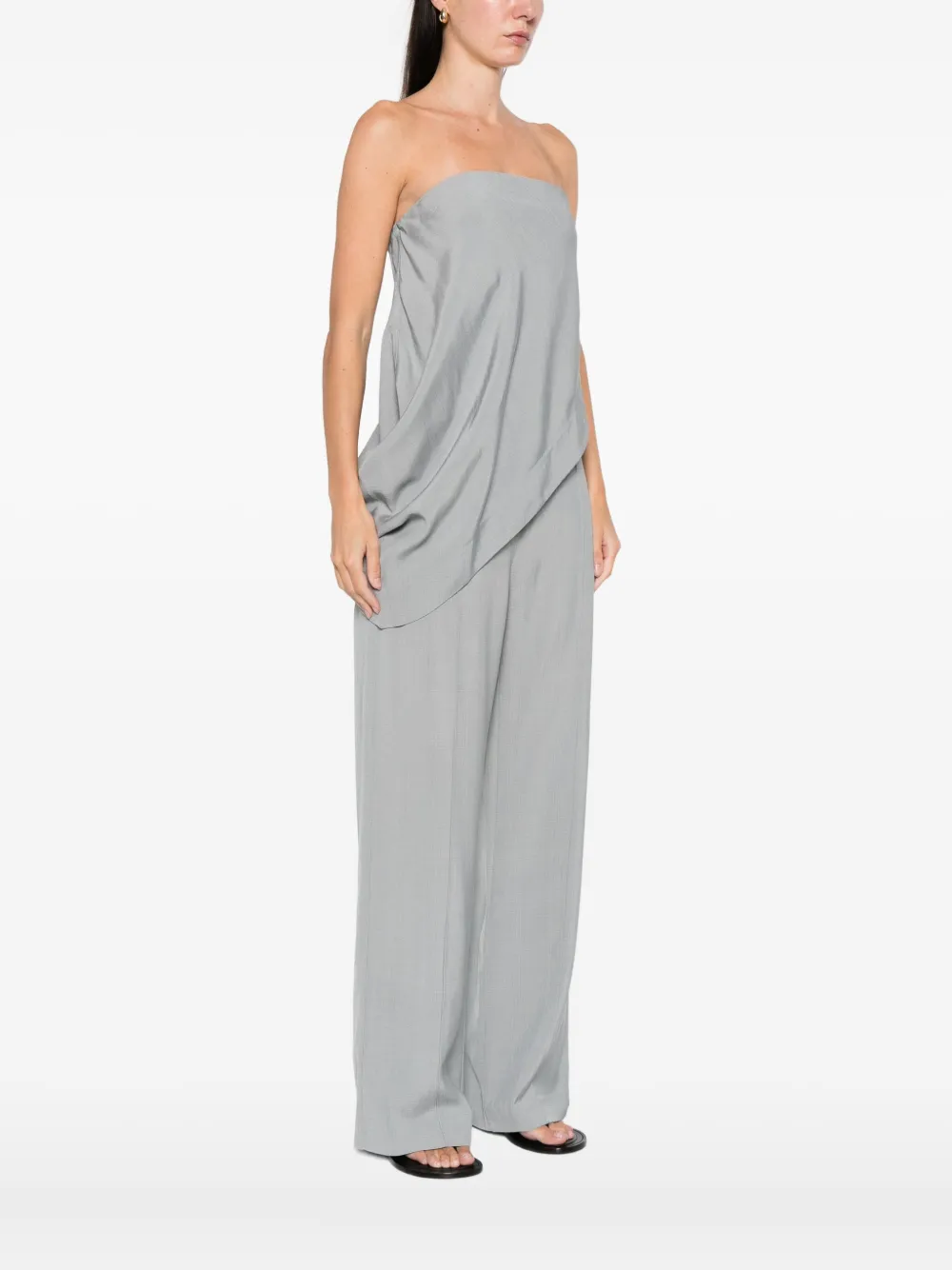 St Agni Strapless Top In Gray