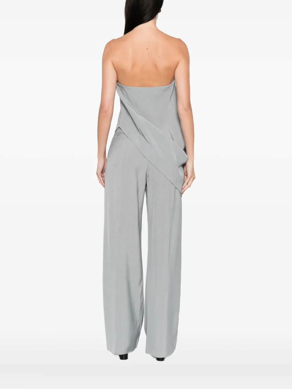 St Agni Strapless Top In Gray