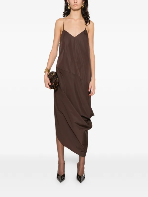 st agni silk drape dress St. Agni | Silk Drape Dress