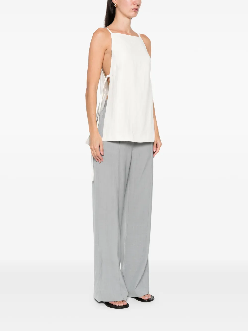 St. Agni Mouwloze top Wit