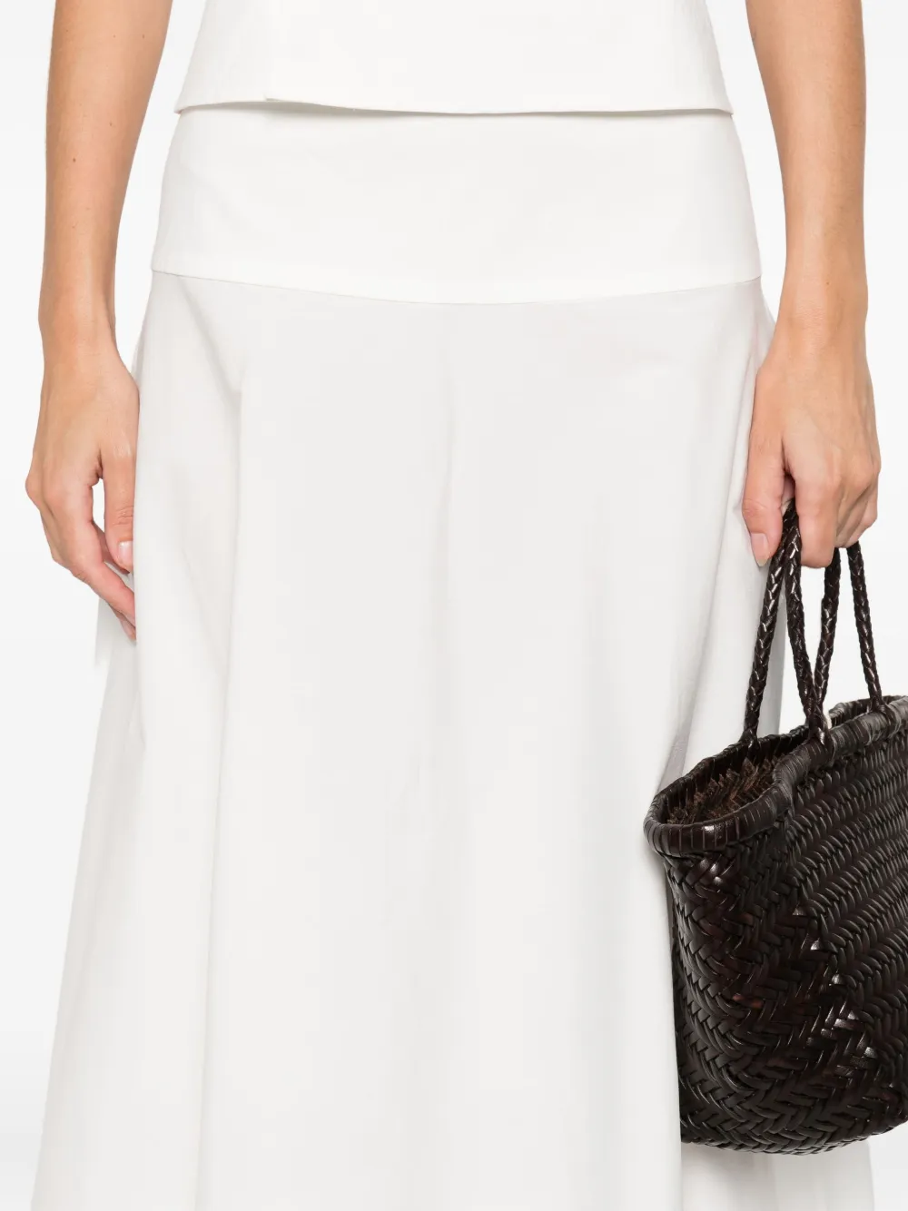 St Agni Panel Maxi Skirt In White