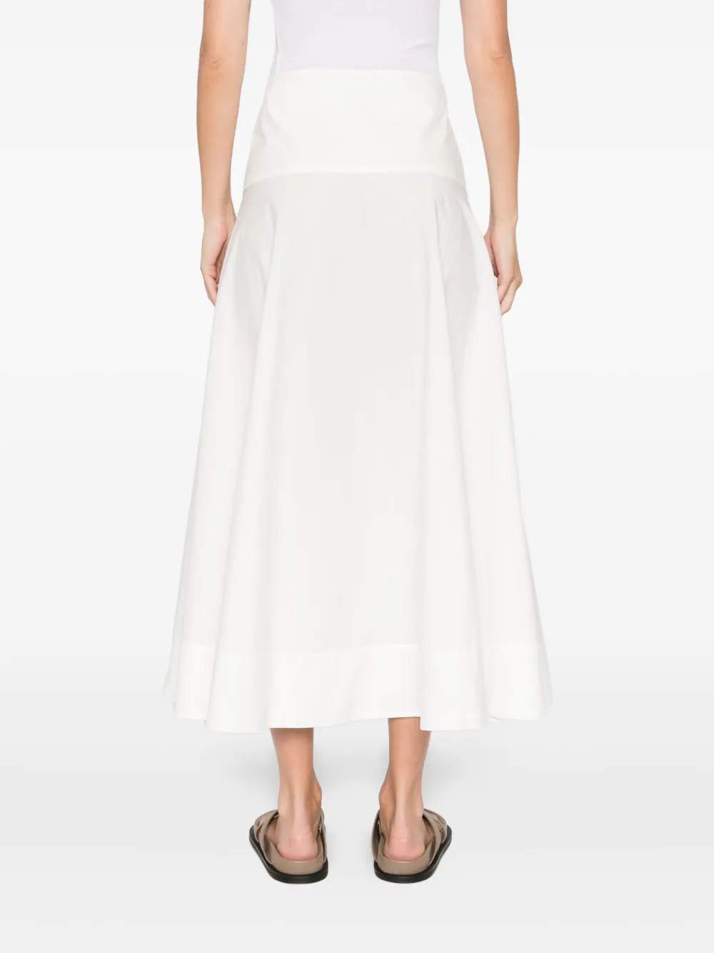St Agni Panel Maxi Skirt In White